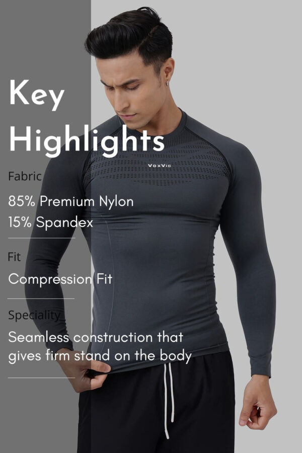 Power Seamless Fullsleeves T-shirt – PST281 - Image 6