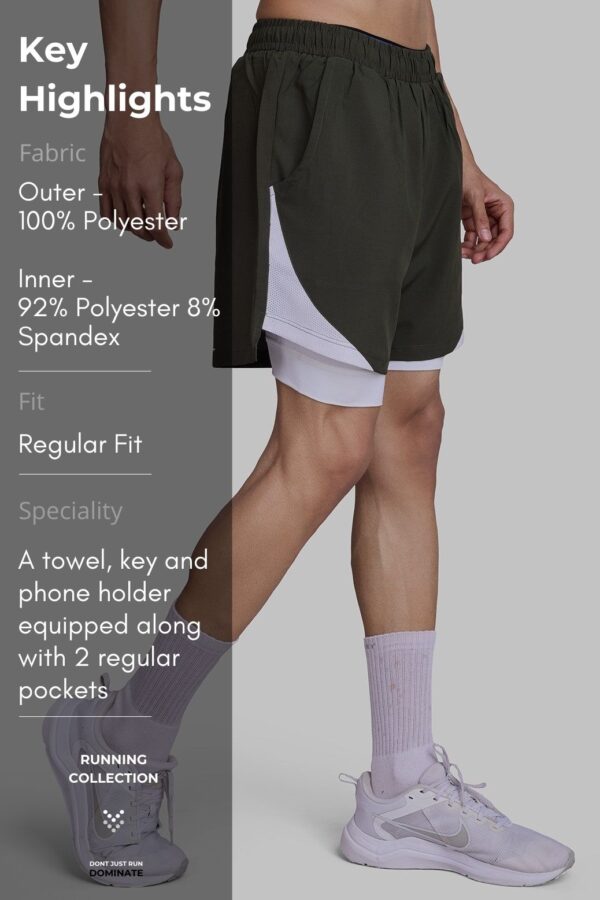 2 in 1 Mesh Shorts – MS297 - Image 5